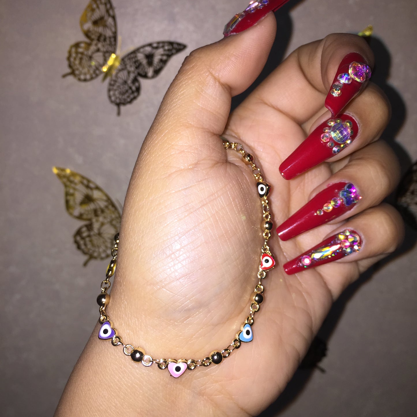 Evil Eye Heart Bracelet